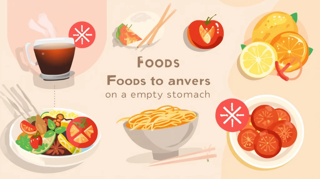 खाली पेट न खाने वाले फूड्स की फोटो