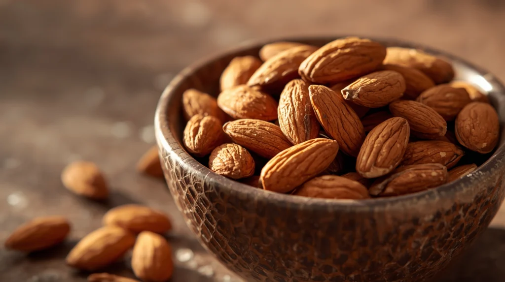soaked almonds for empty stomach health